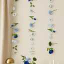 3 Pcs Artificial Flowers Hanging Decorations, 29.5ft Wildflower Daisy Garland Backdrop Ceiling Decoration for Wedding Spring Party Birthday Home Garden(Gradient Blue)