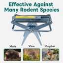 2 Pack Mole Traps,Galvanized Steel Scissor Trap,Reusable Mole Trap Killer,Easy Set Mole Eliminator Trap for Lawns