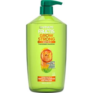 Garnier Fructis Grow Strong Thickening Shampoo for Fine Hair, Biotin-C, 33.8 Fl Oz, 1 Count