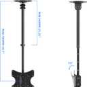 Suptek Ceiling TV Mount Fits Most 23-43 inch LCD LED Plasma Panel Display with Max VESA 200x200mm Loaded up to 35kg/77.16lbs Height Adjustable MC3260
