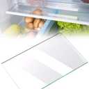 240350609 Refrigerator Glass Shelf replacement Crisper Pan Insert Compatible With Frigidaire Kenmore AP2115929, LFHT2131QE1, FFHT2131QS6, Replacement Shelves Fridge Glass Shelf Replacement Parts