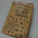 Stuffed Animal Toy Storage Hammock with LED Light-Macrame Jumbo Doll Room Organizer Mesh Decoration-Hanging Storage Nets Kids Bedroom(Blue Beads) (L (39.5"*39.5"*48"))