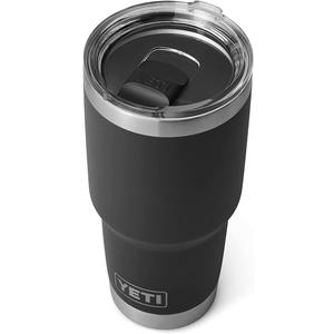 YETI Rambler 30 oz Stainless Steel Vacuum Insulated Tumbler w/MagSlider Lid, Black (1 Count (Pack of 1))