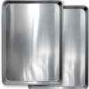 Commercial Quality Cookie Sheet Pan - 2 Pack Aluminum Half Sheet Baking Pan by Saffron & Sage Home Living - This 18x13 Baking Sheet Set is Rust & Warp Resistant, Heavy Duty, of Thick Gauge