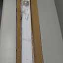 Juexica 2 Set Ceiling Curtain Double Track Set 3ft-10ft/ 3meter White Double Curtain Track Ceiling Mount Heavy Duty Room Divider Adjustable Length Rails with Clips Hooks End Hook