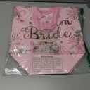 PARSUP 12PCS Bride to Be Bags, Hen Party Tote Bags with Handles, Bridesmaid Treat Bags, Wedding Bridal Shower Gift Non-Woven Bags for Gifts Wrapping, Bachelorette Party Supplies, 12.8"9.8"6.7"