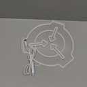 SCP Foundation Neon Sign SCP Led Sign Dimmable Neon Lights for Wall Decor White Light Sign for Bedroom Living Room Laboratory SCP Light Up Sign for Room Wall Art Gifts for Teens