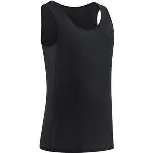 XUJI Transgender FTM Women Breathable Tank Chest Binder (3X-Large, Black)