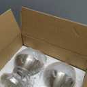 Mccokaige 6 Inch Nickel 2 Pack Mid Century Modern Pendant Light Pendants for Kitchen Island Frosted Milky White Glass Globe Height-Adjustable Modern Hanging Globe Pendant Light for Bedroom (Bulb Incl)