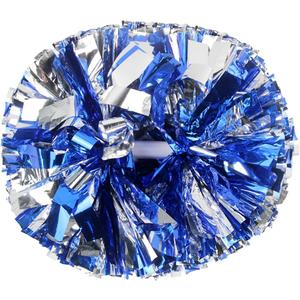 Lovecheer 2PCS/6PCS Metallic Pom Poms Cheerleading with Baton Handle Cheer Pompoms for Kids Adults Team Sports Spirit Party Cheering