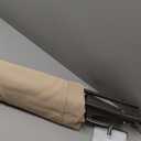 JEAREY 6.5x10 ft Rectangular Patio Umbrellas Rectangle Outdoor Umbrella with Push Button Tilt and Crank, Market Table Umbrella 6 Sturdy Ribs UV Protection for Poolside Garden Backyard Deck, Beige