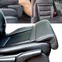 Car Leg Extender Leg Support for Driving, Car Front Seat Thigh Extender Support Cushions, Adjustable Length/Height/Angle Leg Rest Pillow for Cars Office (Black)