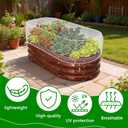 2 PCS Garden Netting for Raised Beds 2x4 Fine Mesh Raised Beds Garden Bug Netting Pest Barrier Screen with Drawstring for Plants to Keep Small Animals Pest Out Protect for Vegetables (2x4 FT)