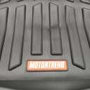 Motor Trend FlexTough Floor Mats for Cars, Black Deep Dish All-Weather Car Mats, Waterproof Trim-to Fit Automotive Floor Mats for Cars Trucks SUV, Universal Floor Liner Car Accessories