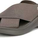 BZees womens DesireSlide Sandal, 6.5, Morel Stretch Fabric