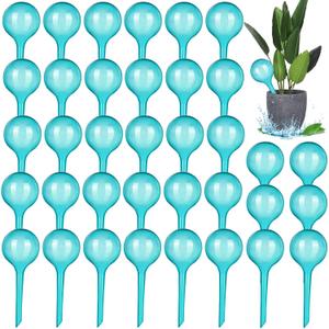 Amyhill 36 Pcs Plant Watering Globes Plastic Self Watering Bulbs Automatic Plant Watering Devices Garden Flower Waterer for Plant Indoor Outdoor Decoration Vacation, Lake Blue