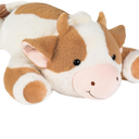 Weighted Stuffed Animals Cow - Stuffed Animal Toy Pillow for Kids & Adults, 5 lbs Ultra-Soft Washable Weighted Plush