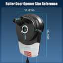 Roll Up Garage Door Opener 800N Heavy Duty, Quiet 24V DC Motor (55dB), Automatic Roller Door Opener with 164ft Remote Control, Easy Side Mount, for Garage, Home, Barn,Shop&Commercial Use