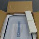 Large Glass Food Storage Container with Airtight Locking Lid ,Glass Food Storage Containers with Knife and Fork, 5600 ML / 189 oz /23 Cup - Storing Rotisserie Chicken, Food, Vegetables, Fruit