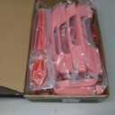 21PCS Full Set Exterior Trim Kit Fit for 2021-2026 Ford Bronco 2/4 Door, Exterior Door Handle Bowl Front Wiper Tailgate Window Engine Hood Hinge Cover(Pink)