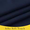 NICETOWN French Blackout Door Window Curtains, Privacy Front Door Curtains for Classroom, Thermal Insulated Tie Up Shades Window Covering Shade for Office, 8" Wide x 36" Long, 1 Panel, Navy