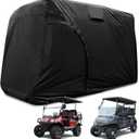Golf Cart Cover 2/4/6 Passenger, All-Weather Protection Golf Cart Rain Covers, UV Resistant with Windproof Buckle Golf Cart Accessories (Fits for Club Car, for EZGO, for Yamaha)