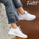Feethit Women's Slip On Running Shoes Breathable Walking Shoes Lightweight Gym Workout Shoes Non Slip Fashion Sneakers, Size 37.5