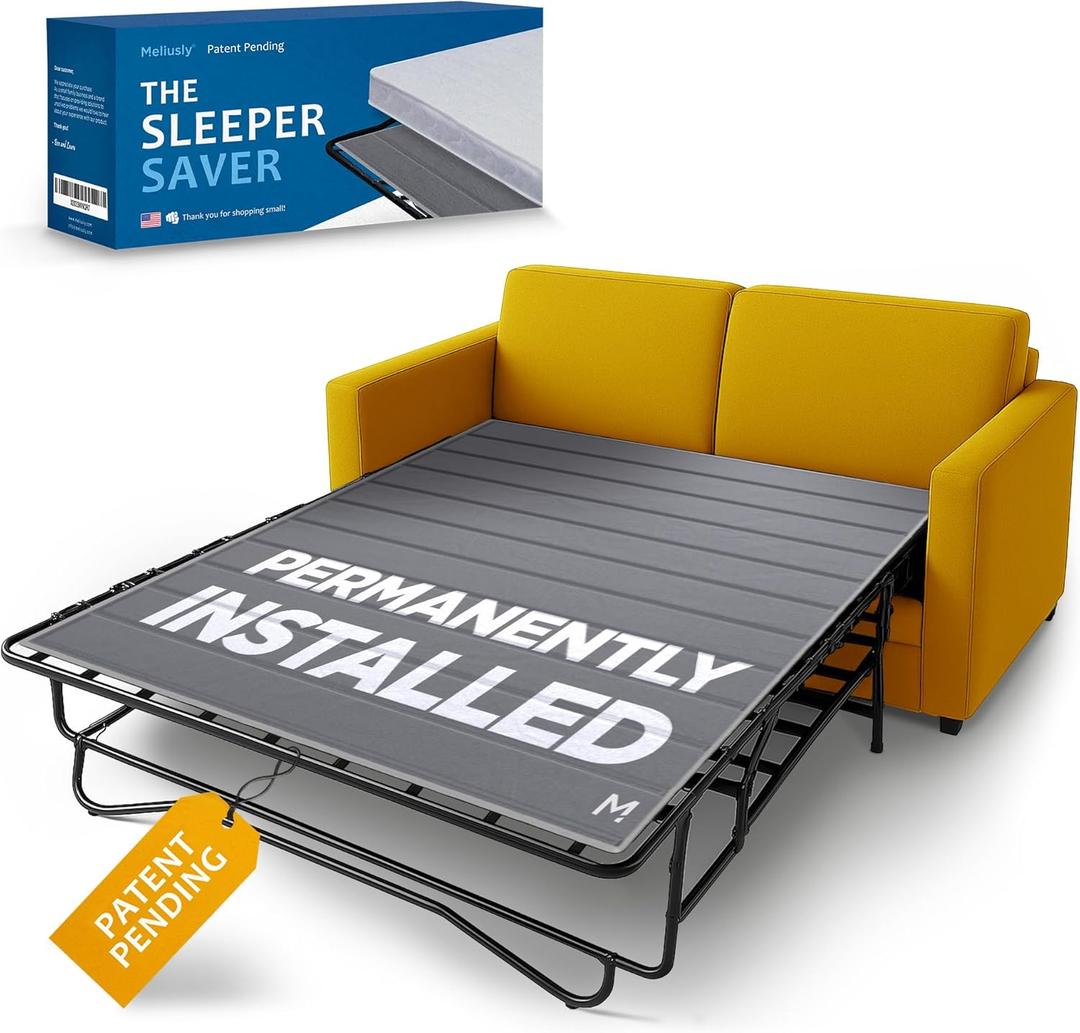 Meliusly Permanently Installed Sleeper Sofa Support Board (Queen Size - Patent Pending) Reinforced Wood Sofa Bed Support, Pull Out Couch Mattress Board, Sleeper Bar Shield, SleeperSaver