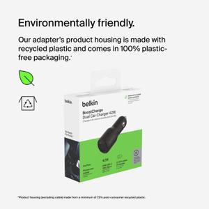 Belkin Dual USB-A Car Charger (24W)