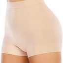 Werena Seamless Shaping Boyshorts Panties for Women Slip Shorts Under Dress Shapewear Shorts Tummy Control Underwear,M