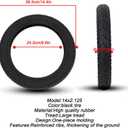 14x2.125 Electric Bike and Tube Set, 14x2.125 57-254 Explosion-Proof Electric Bicycle Tire with Bent Valve Inner Tube for 10-inch Rims Puncture Resistant Ebike Tire