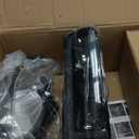 LED DRL Headlights Assembly for 1999-2002 Chevy Silverado 1500 2500 1500HD 2500HD 3500HD / 2000-2006 Tahoe Suburban 1500 2500 Replacements Amber Reflector Black Housing