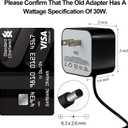 30W Power Adapter for Echo (4th Gen), Echo (3rd Gen), Echo Show 10 (3rd Gen), Echo Show (2nd Gen), Echo Show 8, and Echo Plus (2nd Gen), 5.8Ft AC Adapter Power Cord