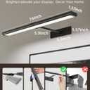 EZVALO Picture Light for Wall, 4800mAh Rechargeable Wireless Remote Battery Lights for Painting, 16In Dimmable Magnetic LED Art Display Light, Colors Temperatures, for Gallery, Living Room,Hallway