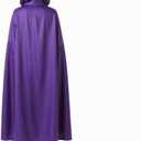 Halloween Cosplay Costume Deluxe Jumpsuit Cloak Belt Suit Women's Cosplay Costume Purple, Medium