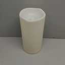 Homemory 6" x 12" Extra Large Outdoor Waterproof Candle with Auto 6-Hour Timer, Ivory Plastic Made, Long Last for Half A Year