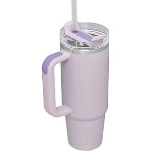 STANLEY IceFlow 2.0 Flip Straw Tumbler with Handle 30 oz | Twist On Lid and Flip Up Straw | Leakproof Water Bottle | Insulated Stainless Steel | BPA-Free | Soft Orchid