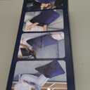 Electric Foot Warmer with Dual Heating Elements & Full Surround; Foot Warmers for feet with Fast Heating & Auto Shut Off; 9 Heat Settings & Machine Washable; Portable for Office, Home (Navy)