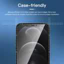 5 x NEW'C Pack of 3 Anti-Spy Tempered Glass Screen Protector for iPhone 12 Pro Max (6.7 Inches) - Effective Scratch-Resistant - Bubble-Free - Ultra Resistant - 9H Hardness Glass, Transparent/Green