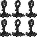 8 Inch Tarp Bungee Balls Ties,100 PCS Ball Bungee Cords Heavy Duty Canopy Tie Downs for Camping, Shelter,Cargo,Projector Screen,Tent Poles with UV Resistant (Black)