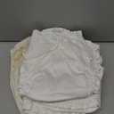 Esembly Cloth Diaper Bundle Set - 3 Organic Cotton Absorbent Inners and 1 Waterproof Outer Diaper Cover - Reusable, Washable, Snap Closure Cloth Diapers - Size 2 (18-35lbs), Parchment