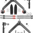 4WD 12pc Front Suspension Kit for 2002-2005 Dodge Ram 1500, Upgrade Polyurethane Bushings, 2 Upper Control Arms 2 Lower Ball Joints 2 Sway Bar Links 4 Outer & Inner Tie Rod Ends 2 Boots Replacement