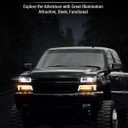 Z-OFFROAD LED Headlights Assembly DOT Approved with DRL Turn Signal Hi/Low Sealed Beam Compatible with 03-06 Chevy Silverado Avalanche (Sequential Turn Signal + Clear Side Marker)