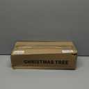 4ft Lighted Silver Artificial Christmas Tree with Lights, Snowy Artificial Xmas Tree, Not Pre-lit Small Xmas Pine Tree for Home Office Party Decor (Sliver)