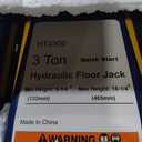 Floor Jack,Heavy Duty 3 Ton Floor Jack,Low Profile Hydraulic Jack, Steel Service Jack Quick Rise with Double Pump Quick Lift