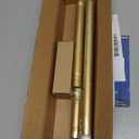 Gold Shower Curtain Rod 34-66 Inches(2.8-5.5ft) Never Rust Adjustable Shower Rod Spring Tension Non Slip No Drilling Shower Rods for Bathroom Garland Window