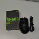 SOLAKAKA SM600 Honeycomb Shell Gaming Mouse Wireless,Tri-Modes BT/2.4G Wireless/Type-C Wired Gamer Mouse with 2 Side Buttons, Macro Programmable and RGB Light for PC/Mac/Laptop,Black