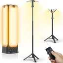 Clemas Camping Lights with Remote & Stand 6 Ft,14000 mAh Rechargeable Camping Lantern Tent Light, 6000 Lumen Magnetic Work Light,Portable Outdoor Light for Hiking,Camping,Emergency,Power Outages