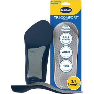 Dr. Scholls Comfort Tri-Comfort Insoles for Men, 1 Pair, Size 8-14