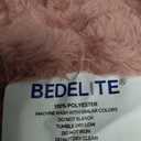 BEDELITE Fleece Throw Blanket for Couch – 3D Ribbed Jacquard Soft and Warm Decorative Fuzzy Blanket – Cozy, Fluffy, Plush Lightweight Pink Throw Blankets for Bed, Sofa, 50x60 inches